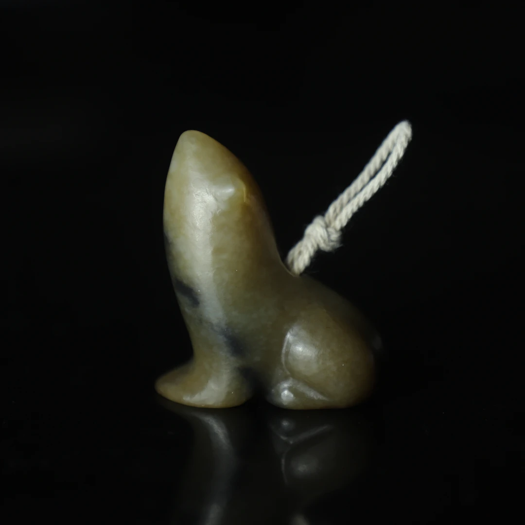 TCWWA08057清晚和田糖玉瑞兽把件