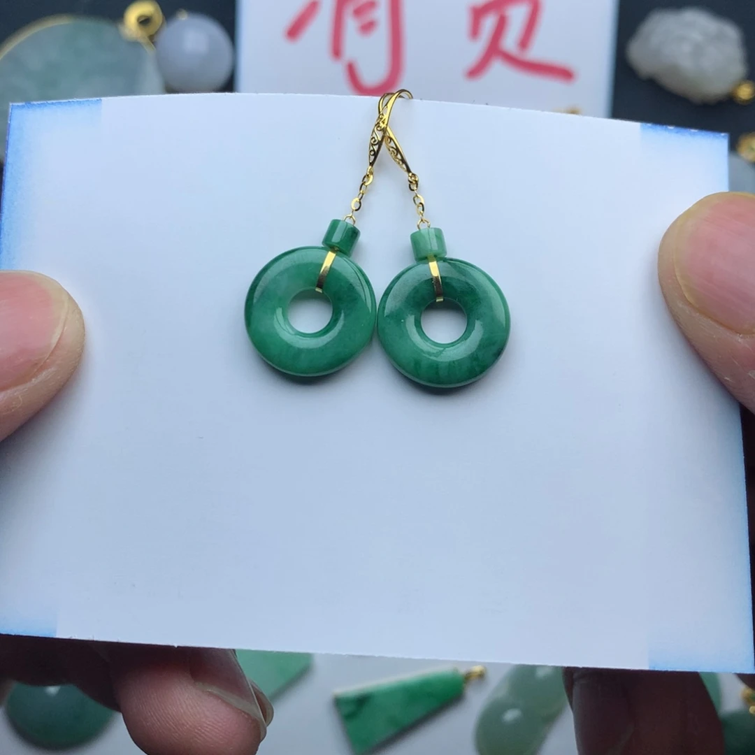 翡翠颈饰18K金镶嵌&****&甜甜圈