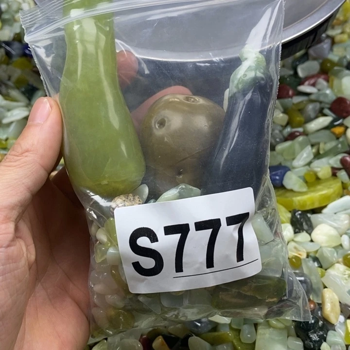 蛇纹石玉未镶嵌鱼缸石