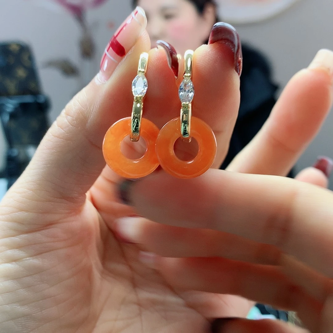 【闪购商品】翡翠耳饰未镶嵌，