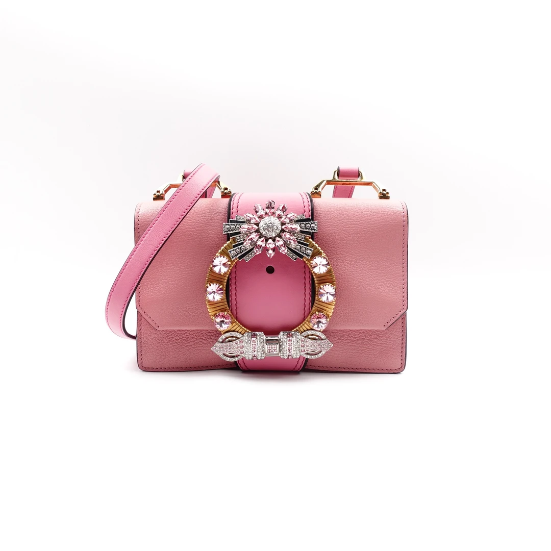 95新 MIU MIU/缪缪 【专属】粉色单肩包T10161295