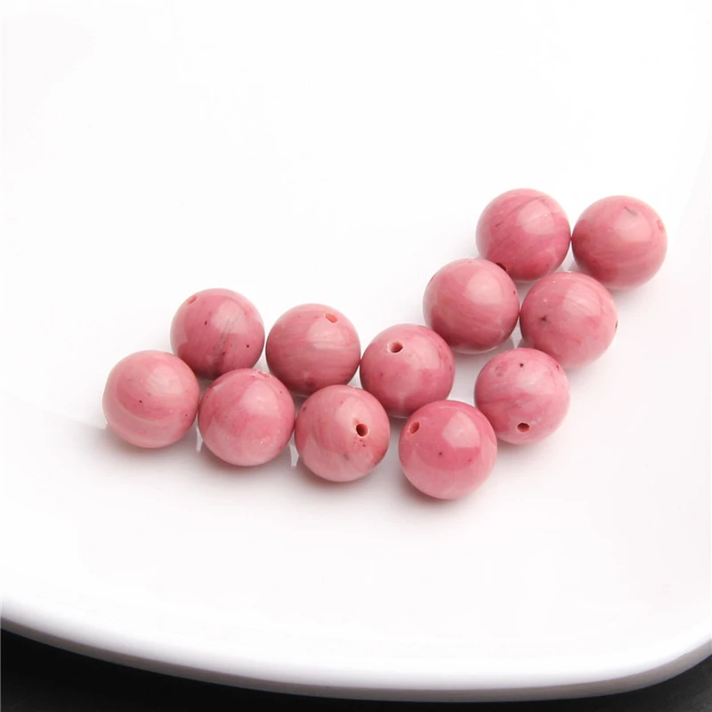 樱花粉全粉舒10MM圆珠散珠 K0016 多样性发一