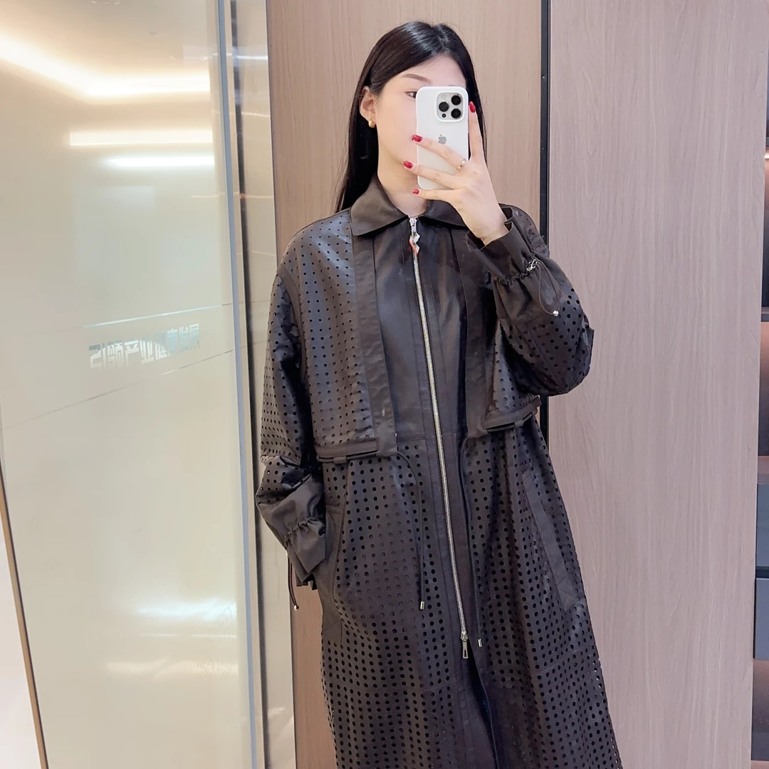 95新 Hermes/爱马仕 麦殿/皮大衣38码/250819QCMYF10