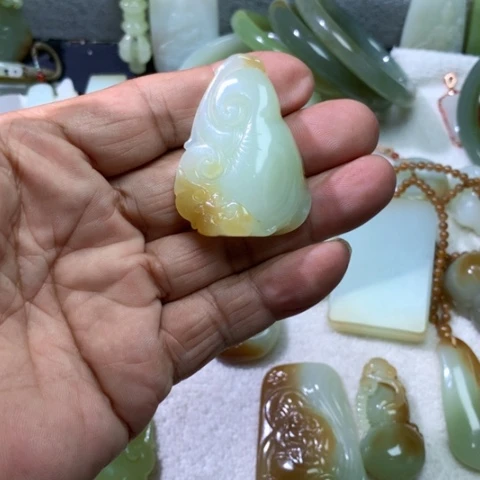 未镶嵌手链和田玉涂**械