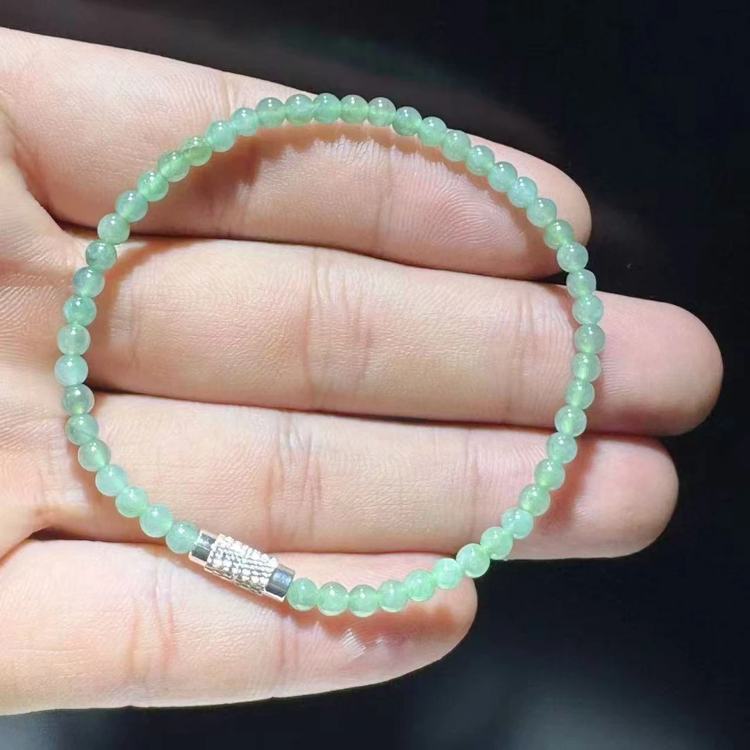 八七珠宝翡翠LD冰米珠手串 多样性发一件 天然A货翡翠