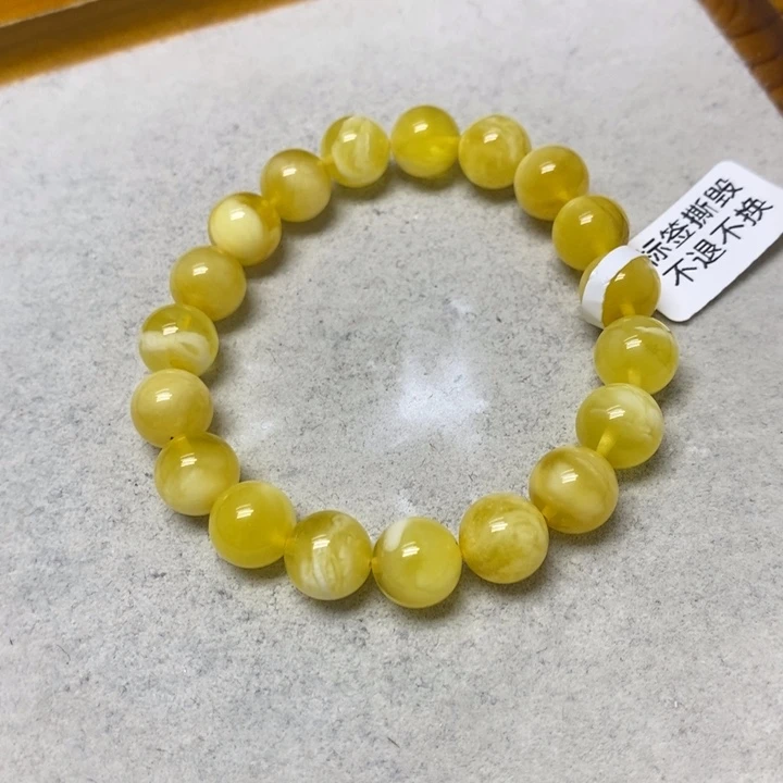 蜜蜡未镶嵌裸石串