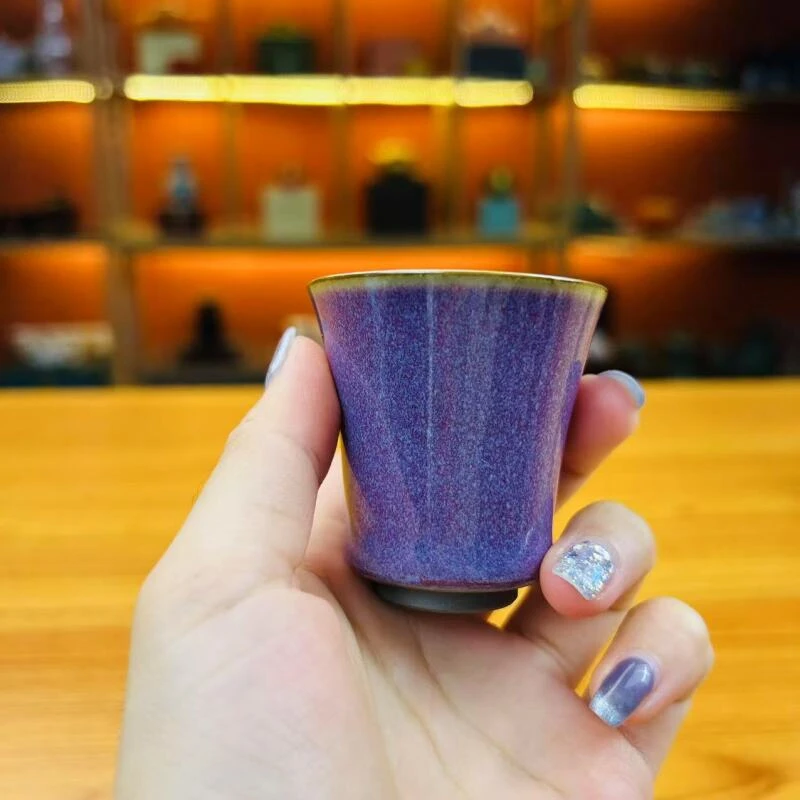 东瓷《朗紫》釉色彩闻香杯/容量30毫升