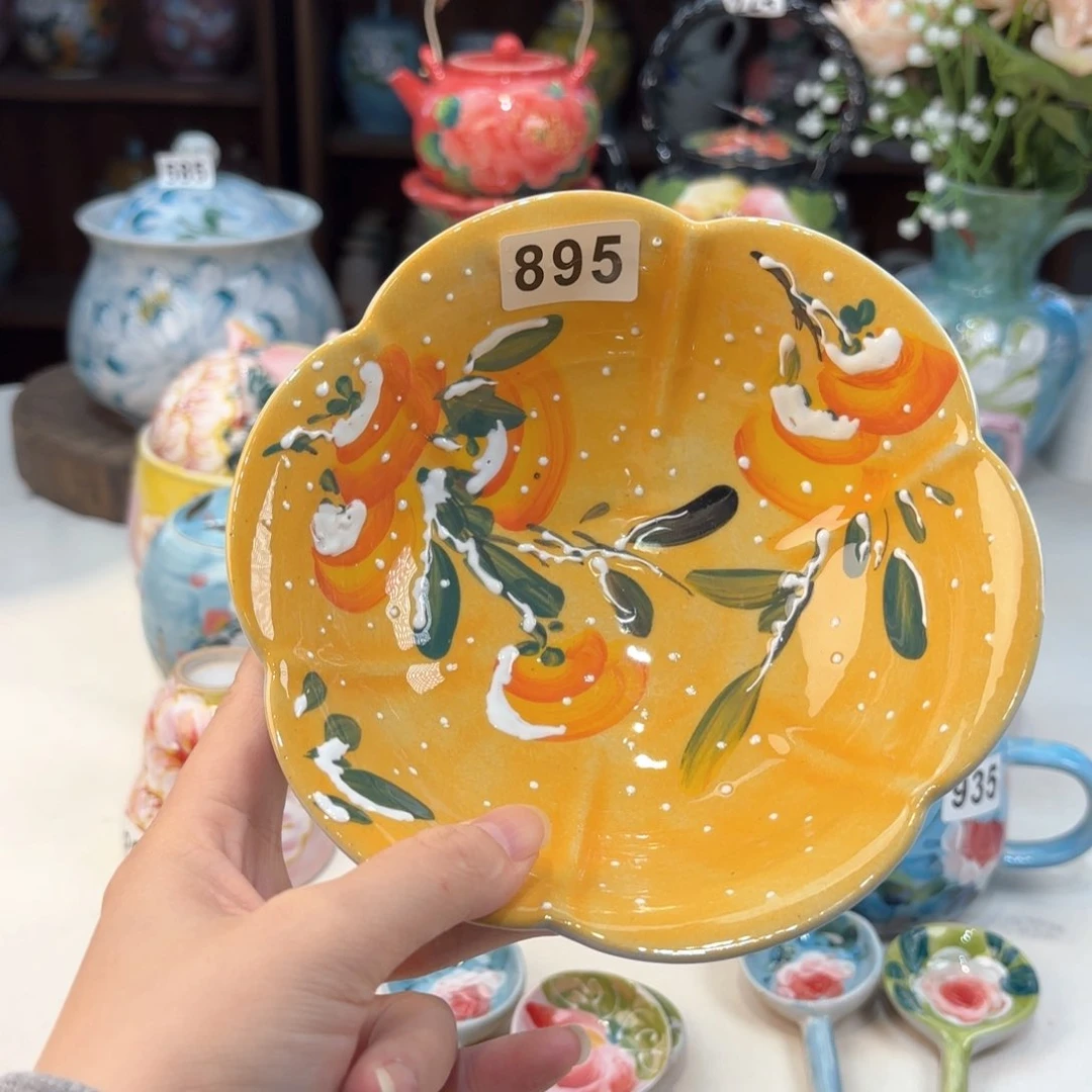 景德镇手绘高温釉下彩陶瓷茶具