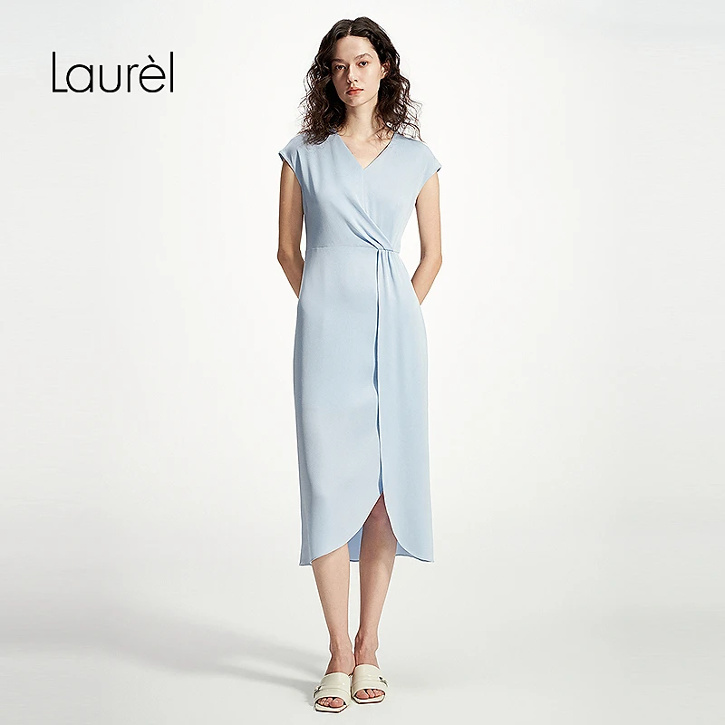 Laurel25春新款长款连衣裙女LWD351Y08000