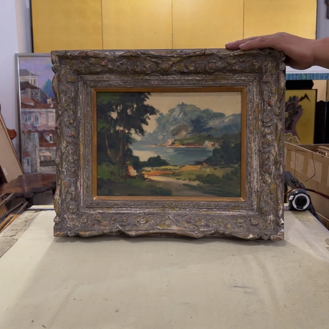 M***o绘画屏风框画茶空间设计