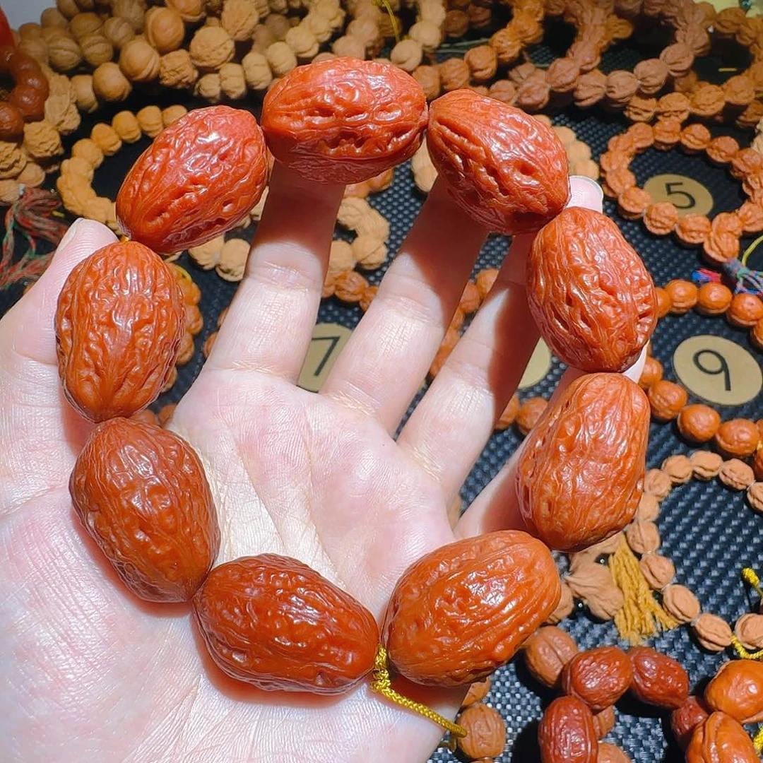 海*文玩核桃吊坠网红无边大枣