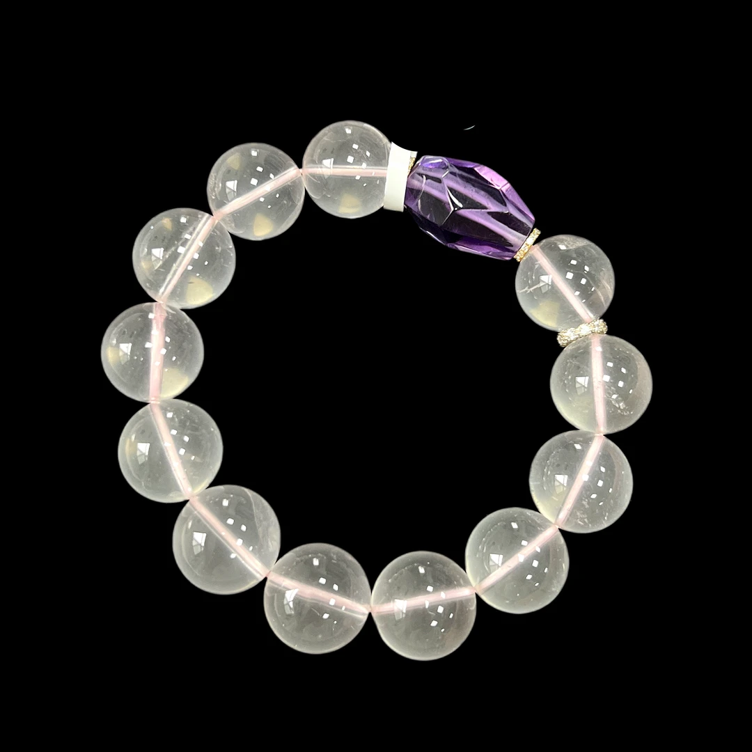 7912粉水晶手串 多样性发一