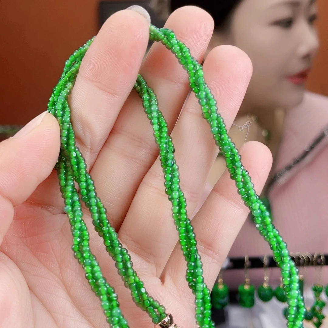 翡翠未镶嵌耳饰饰品