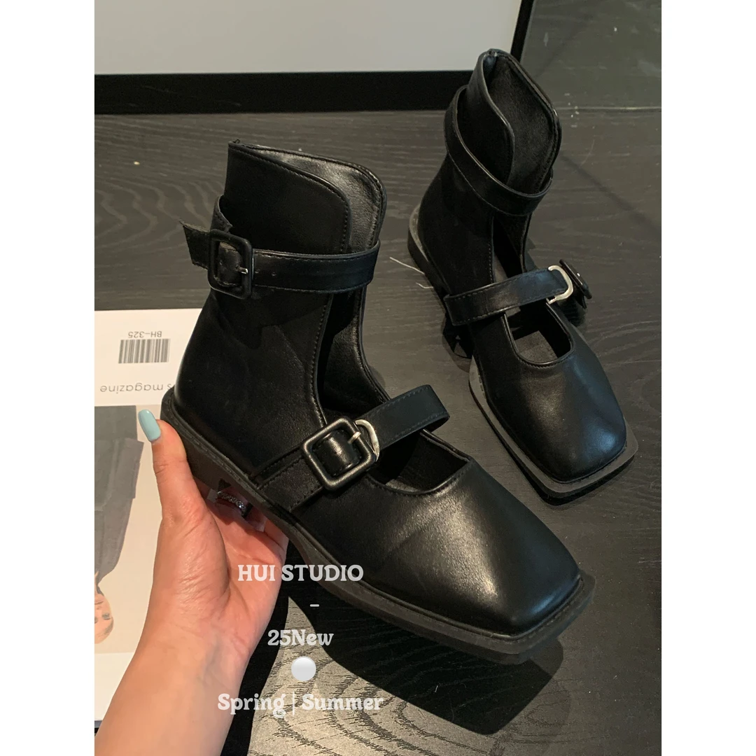 HuiHui【巧妙搭配】鞋厚底高跟瘦瘦靴（A1760)