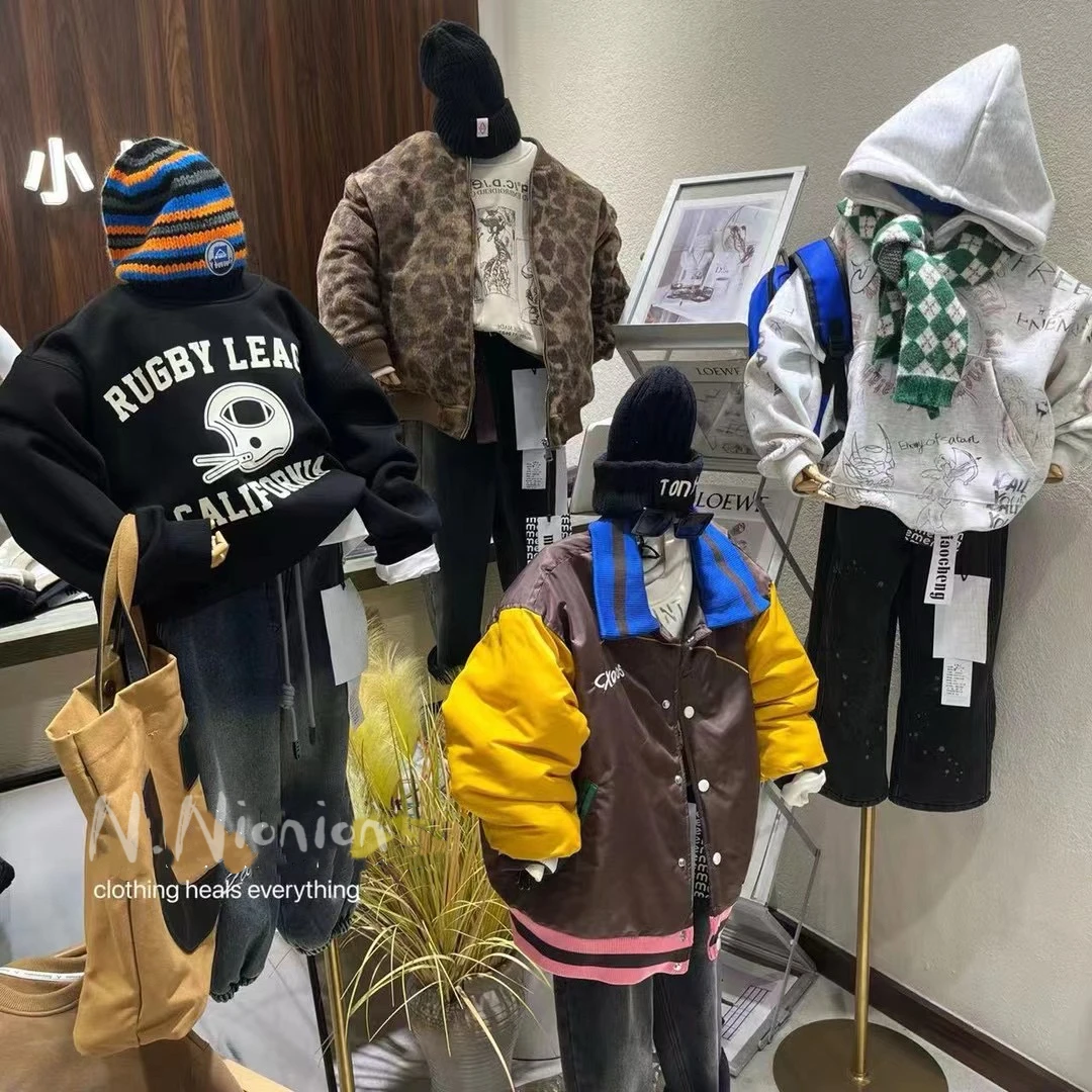 【瑕疵反季现货】韩版儿童加绒保暖棉裤