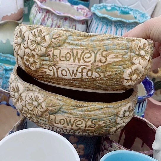 多肉绿植陶瓷花盆9.9包邮