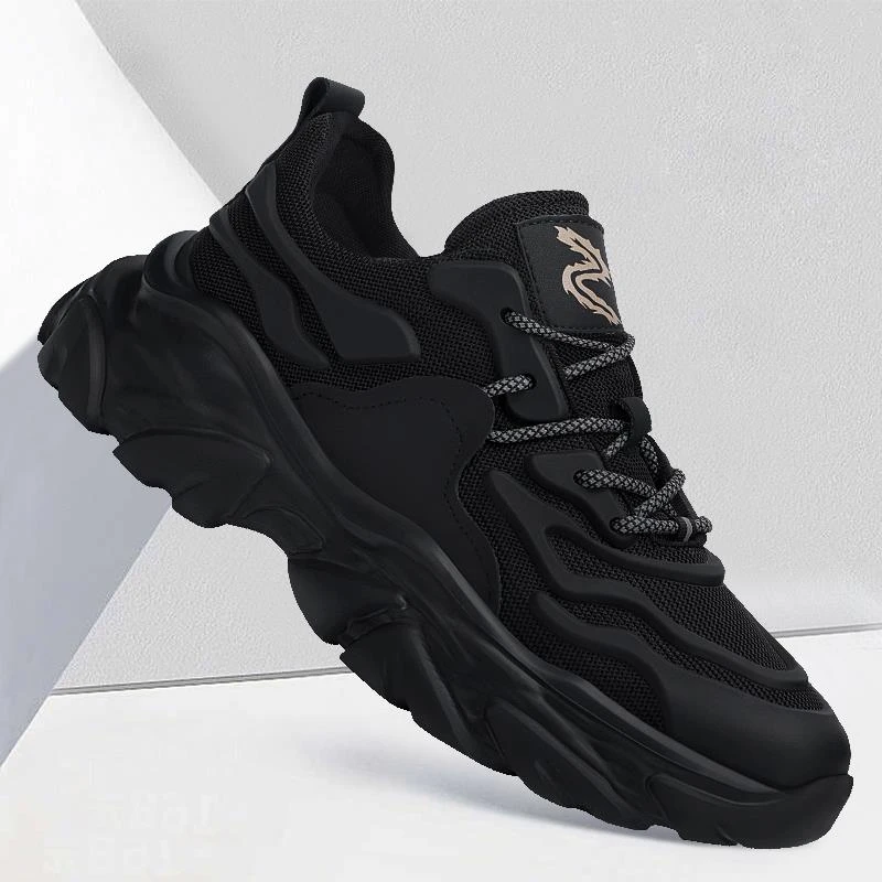 lousie segla/路易圣戈希男鞋夏季新款潮流百搭休闲网面黑色男士