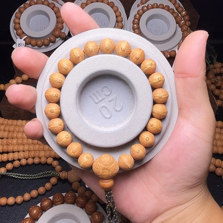 凤眼菩提手串11.5mm实心玉化皮