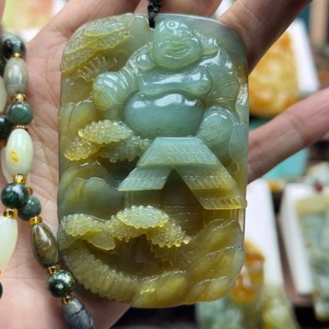 岫玉挂件未镶嵌挂件