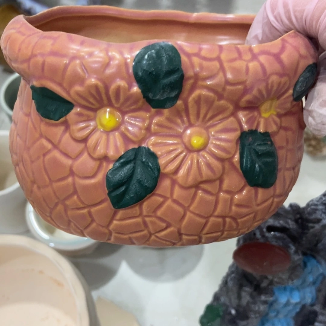 红陶高温陶瓷花盆