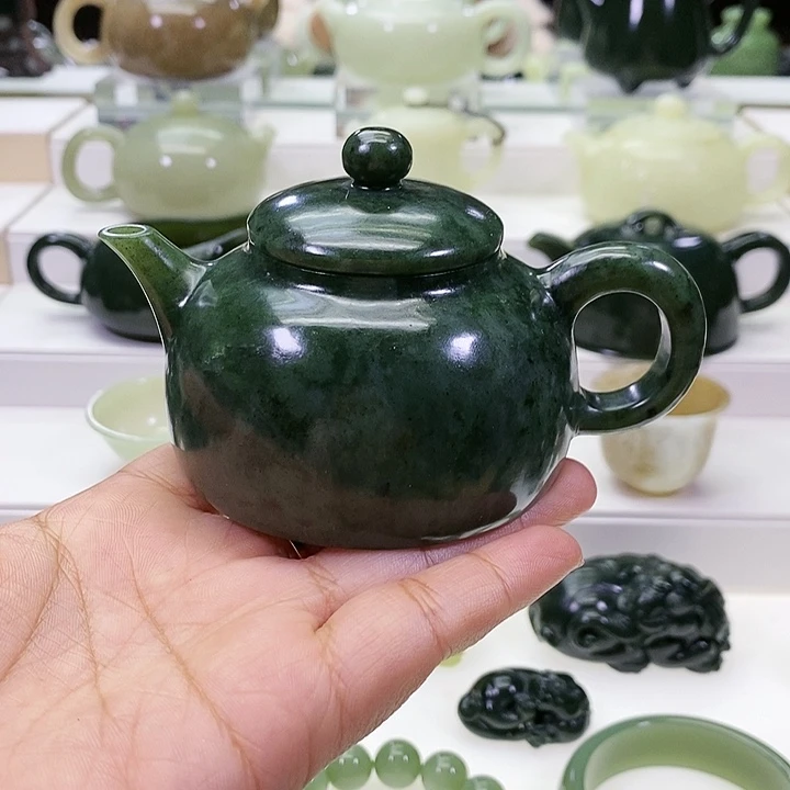 未镶嵌和田玉挂件淘*茶壶