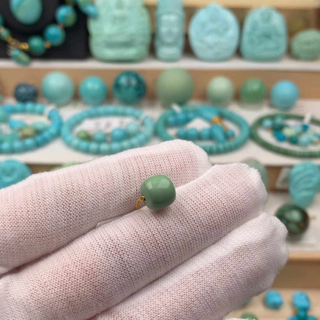 未镶嵌绿松石珠宝奇石卡8.4