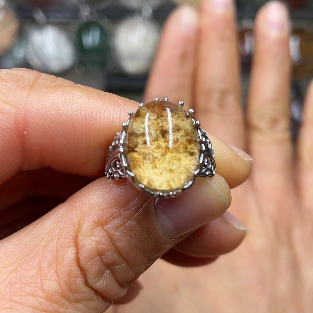 【闪购商品】水晶珠宝半成品银S925镶嵌戒指