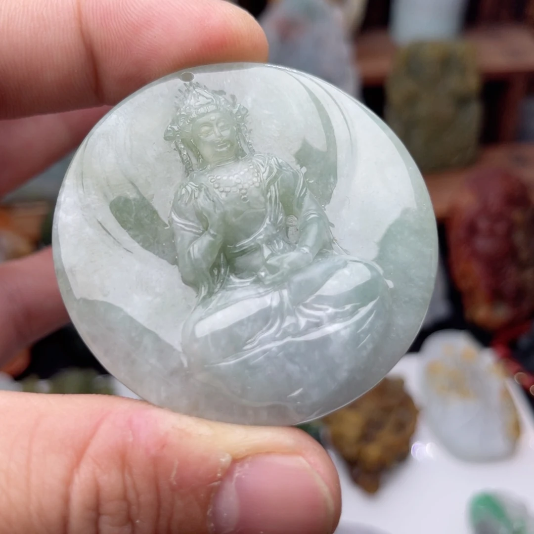 定制翡翠未镶嵌观音