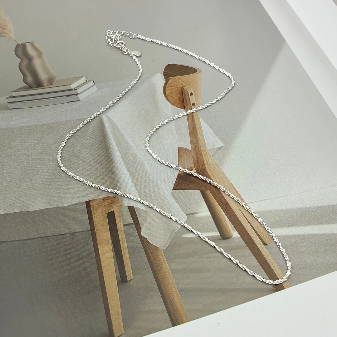 925银银制品 银项链【小北质检】ZJH147Z146多样性发一