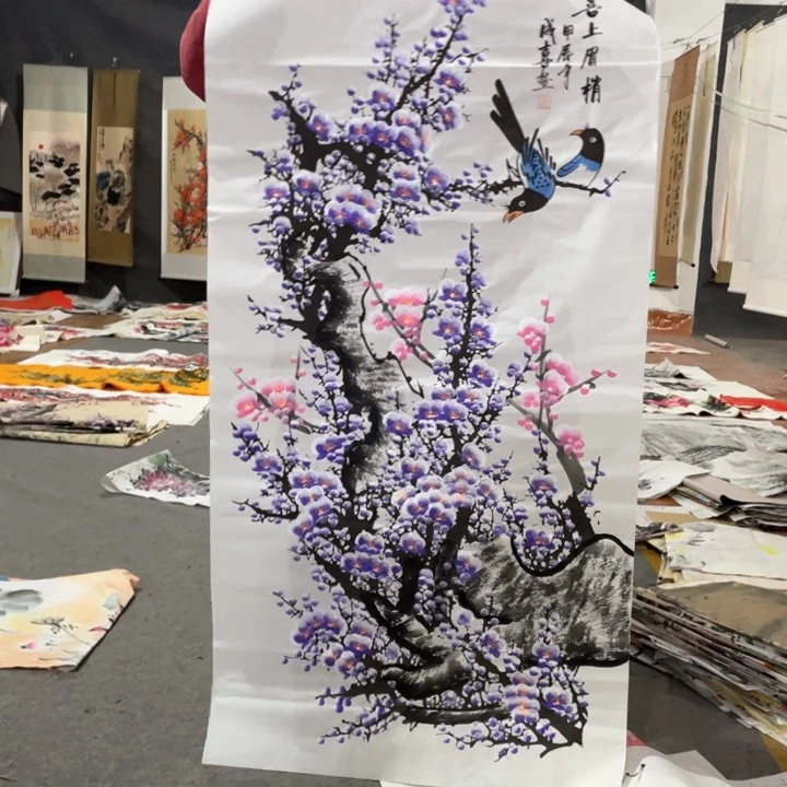 国画国画作者画心一张