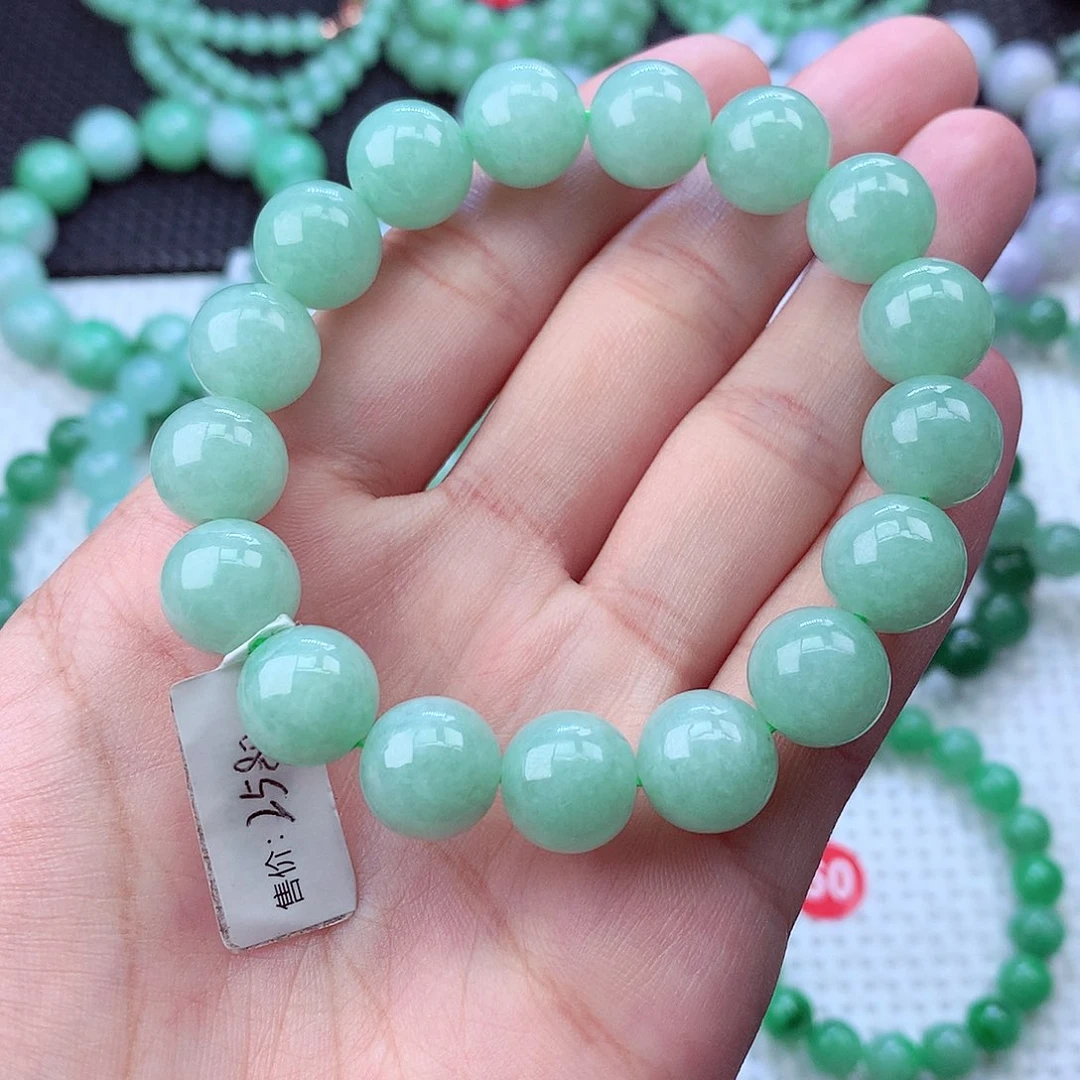 翡翠未镶嵌毛衣链卡12