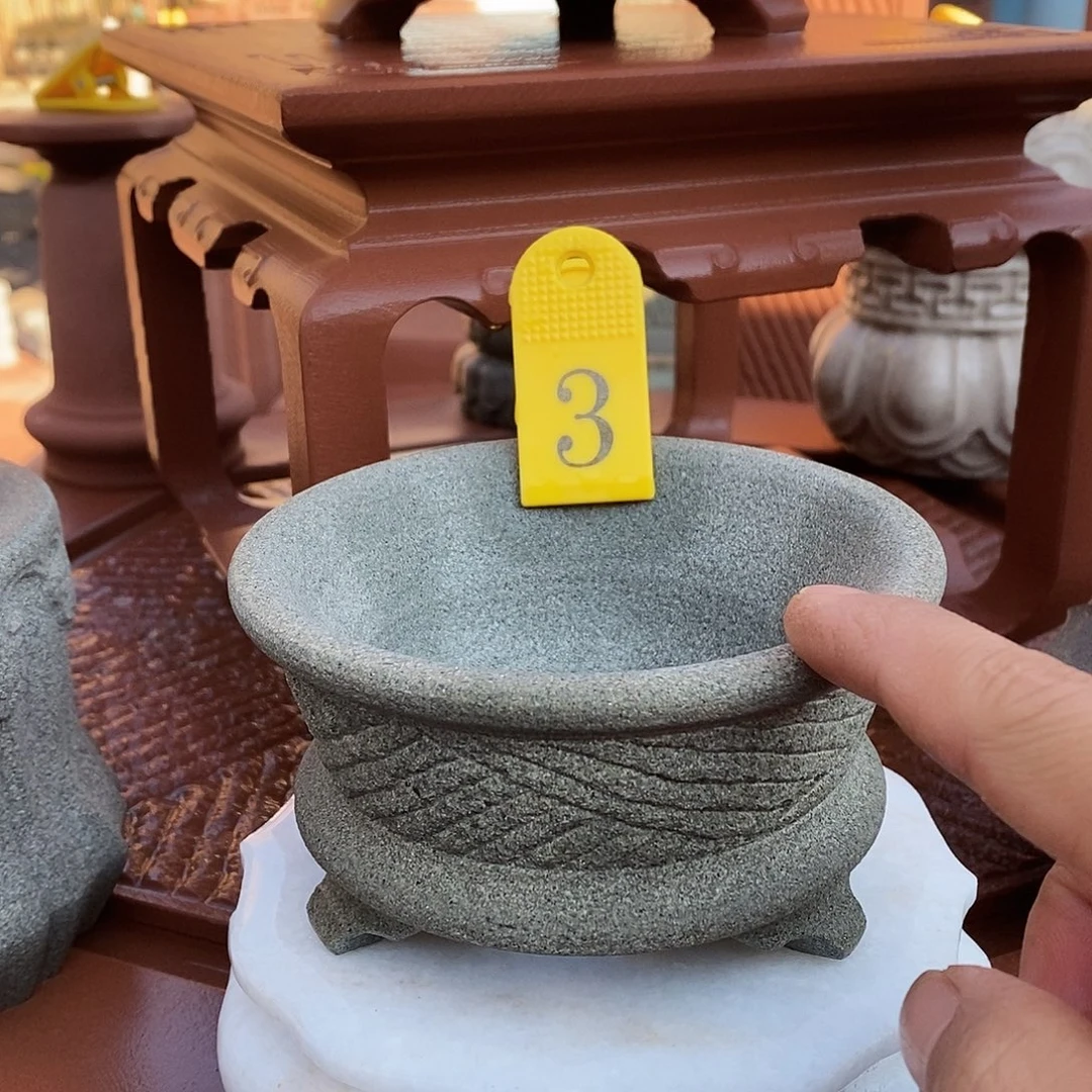 品格品格石器石头花盆