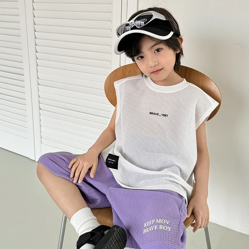 【直播福利专属】男童速干背心透气2025新款运动无袖T恤|25bg20