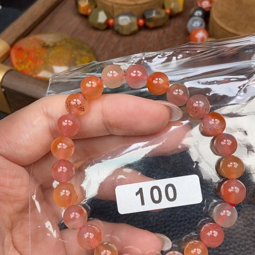 南红玛瑙未镶嵌手链