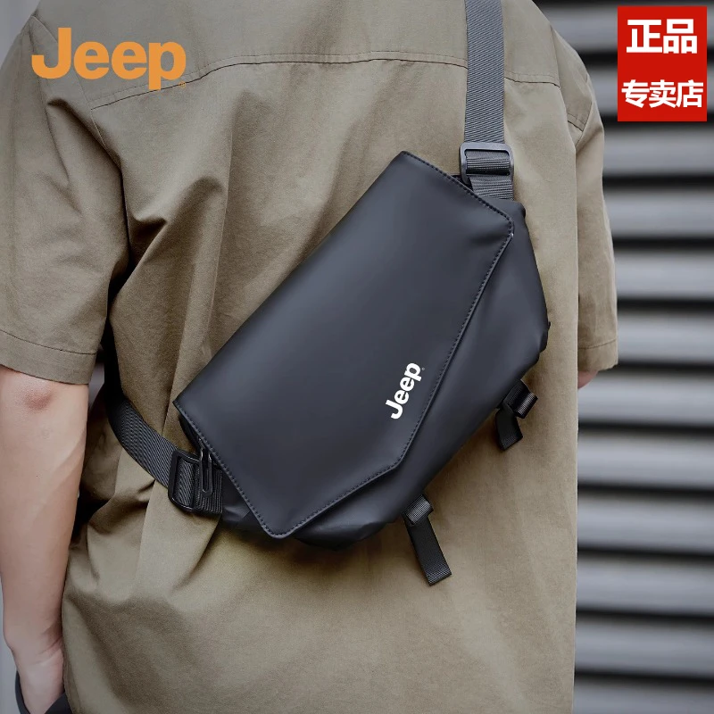 JEEP/吉普斜挎包男2025新款大容量单肩包通勤挎包旅行外出便携包