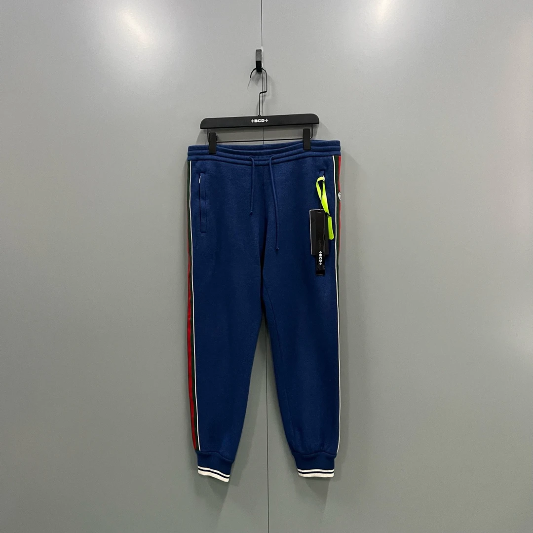 95新 GUCCI/古驰 （ll）侧边条纹束脚裤 XS码/95新605322