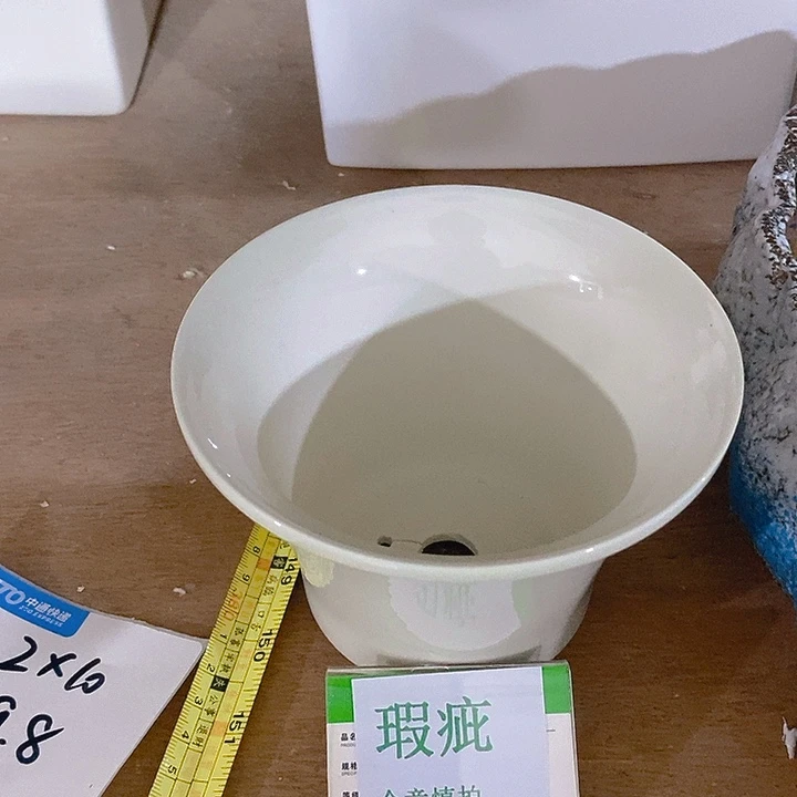 摆件多肉瑕疵盆有孔