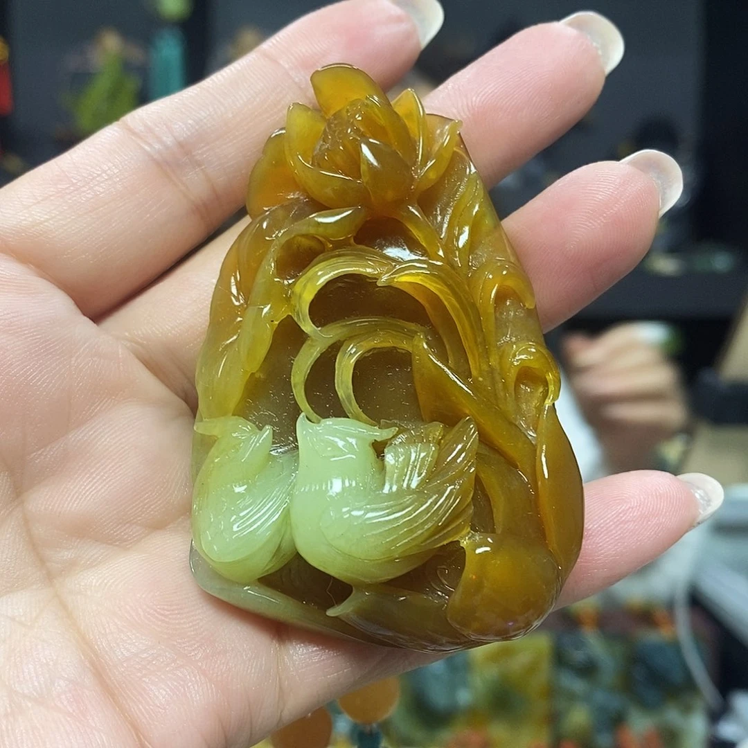 未镶嵌岫玉挂件吊坠项链