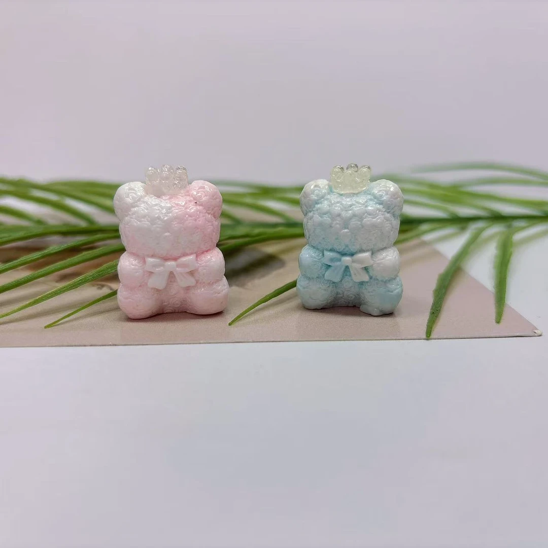 【永生花皇冠小熊】安小小定制DIY手机饰品配件