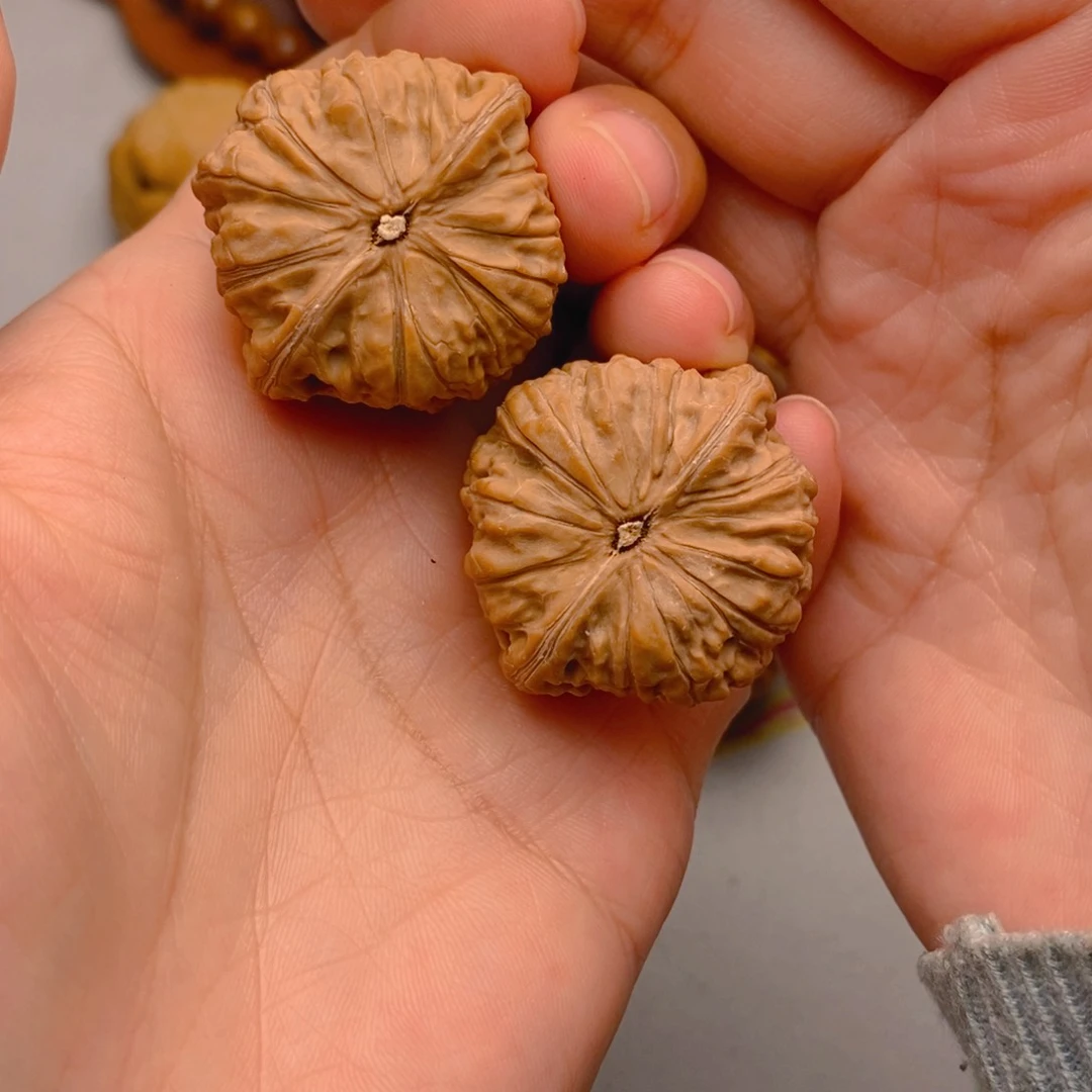 把件文玩核桃34全品平底锅