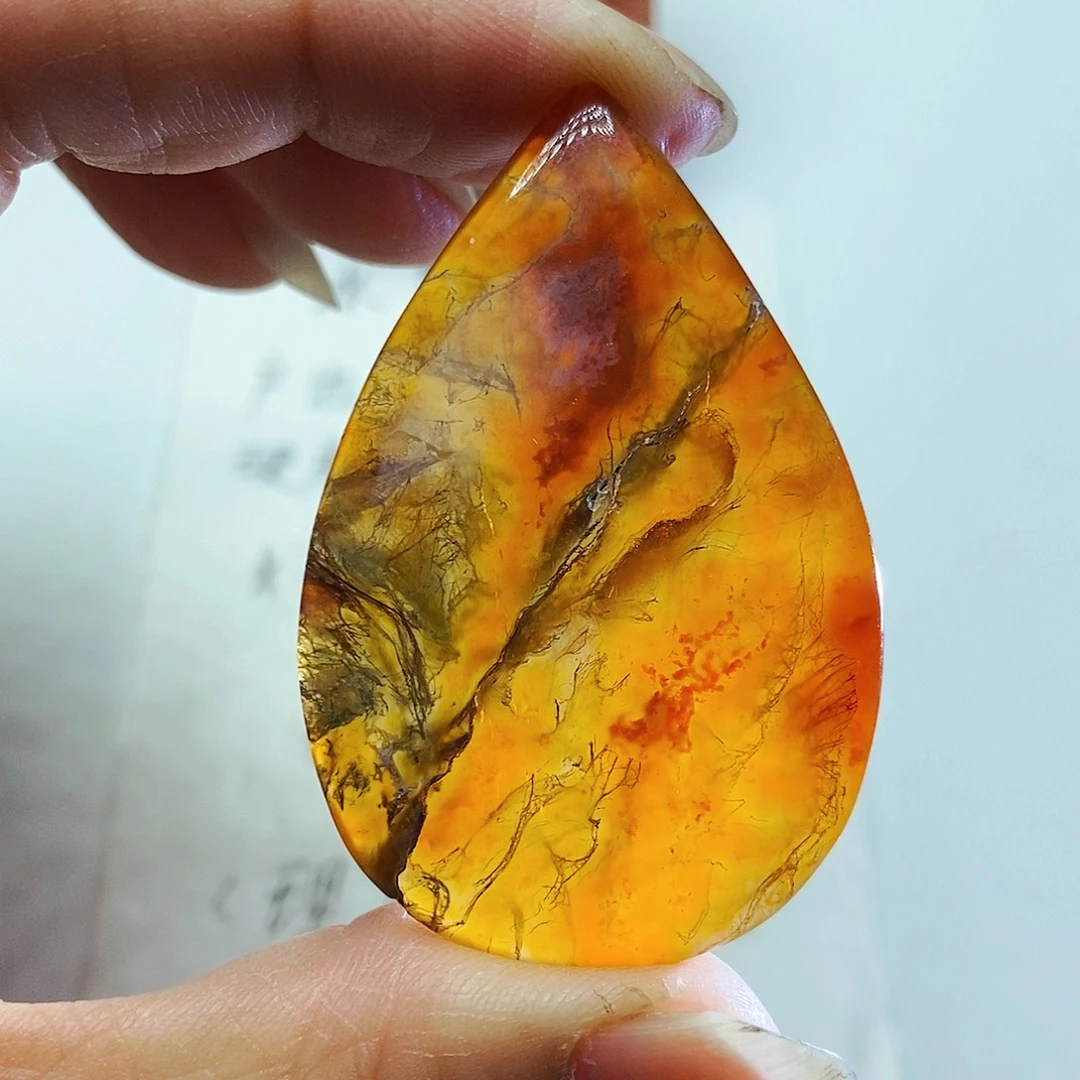 玛瑙/玉髓颈饰未镶嵌蓝**影