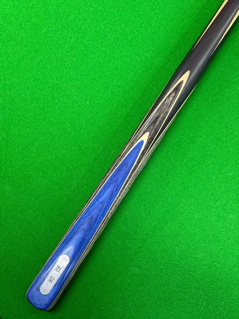 （幻影蓝）台球杆黑八小头杆中式斯诺克专用球杆(裸杆）