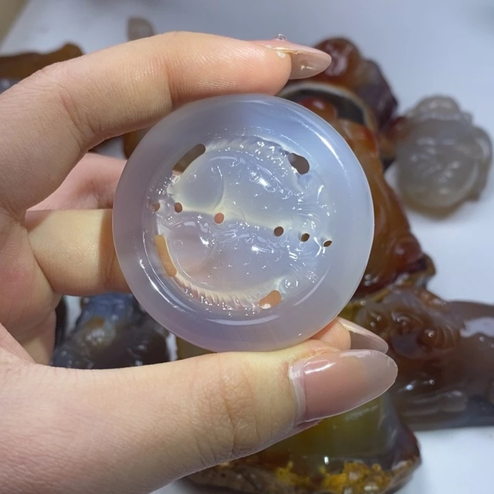 玛瑙/玉髓合金颈饰