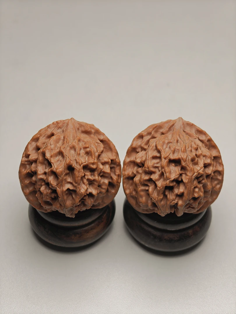 【收藏对】2012年苹果圆-边41.6-文玩核桃把件