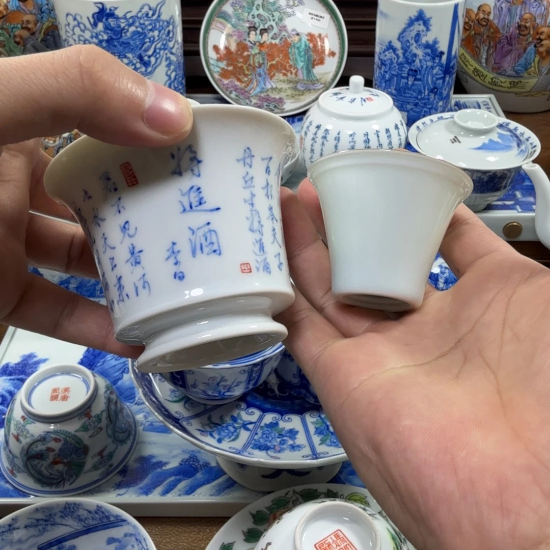 ****波全手工全手绘陶瓷