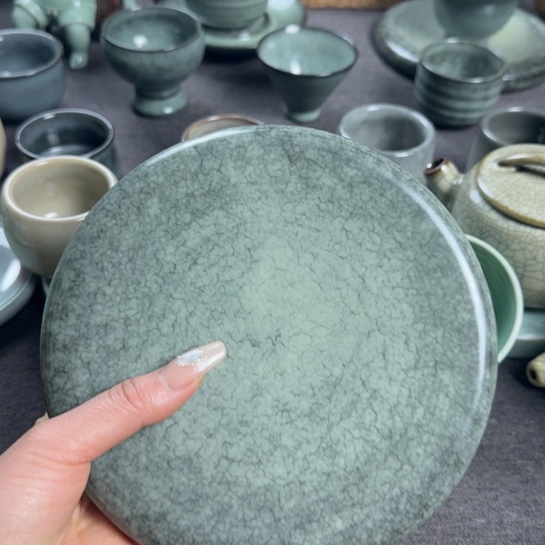 白**杯小叶玩泥巴手工茶器