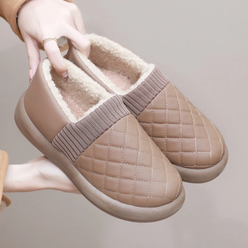 2025雪地靴女冬季妈妈鞋加绒加厚保暖女棉鞋防水防滑短筒靴女棉靴