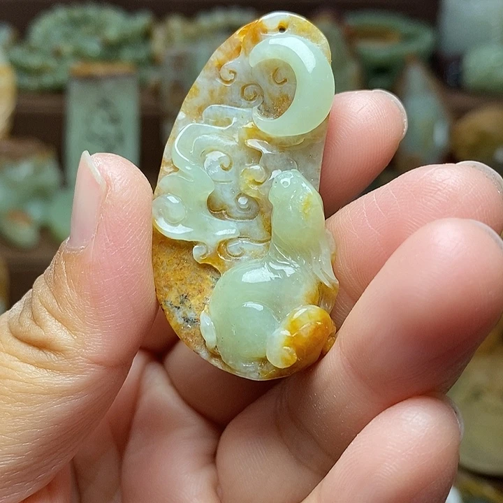 岫岩河磨玉（透闪石质玉）未镶嵌颈饰