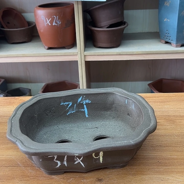 紫砂花盆，透气花盆