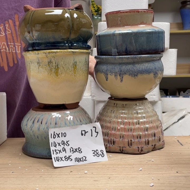 紫砂花盆多肉花盆微瑕13